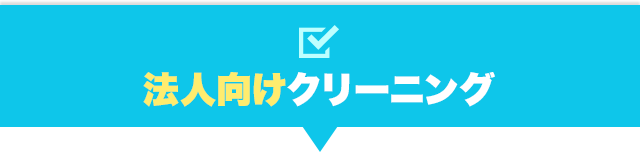 法人向けクリーニング